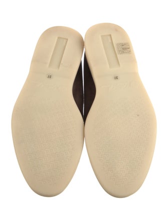 Loro Piana Summer Charms Walk Suede Loafers