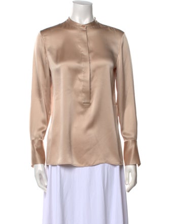 Loro Piana Silk Mock Neck Polo