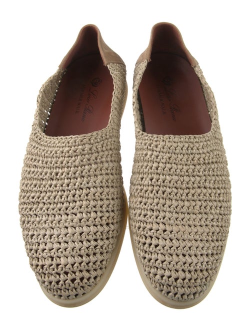 Loro Piana Sea Summer Walk Raffia Loafers