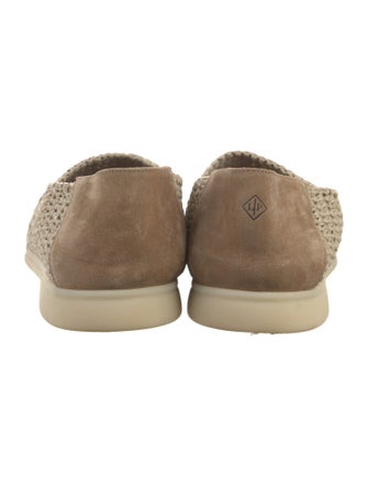 Loro Piana Sea Summer Walk Raffia Loafers