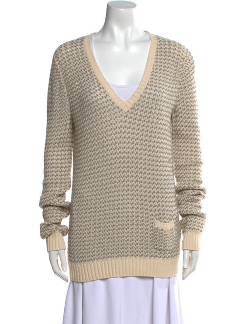 Loro Piana Cashmere Tweed Pattern Sweater