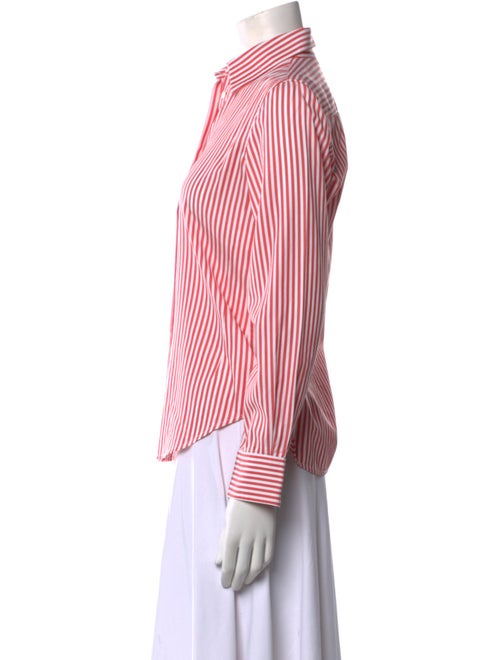 Loro Piana Striped Long Sleeve Button-Up Top