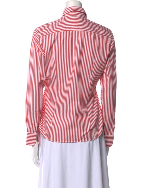 Loro Piana Striped Long Sleeve Button-Up Top