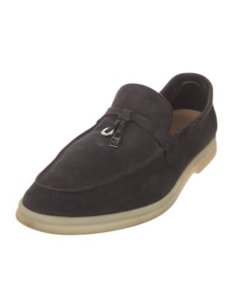 Loro Piana Summer Charm Walk Suede Loafers