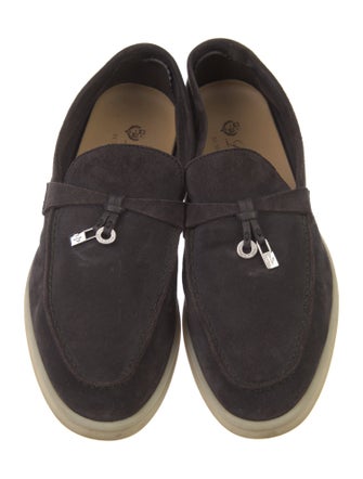 Loro Piana Summer Charm Walk Suede Loafers
