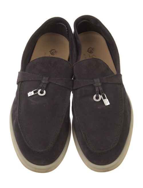 Loro Piana Summer Charm Walk Suede Loafers