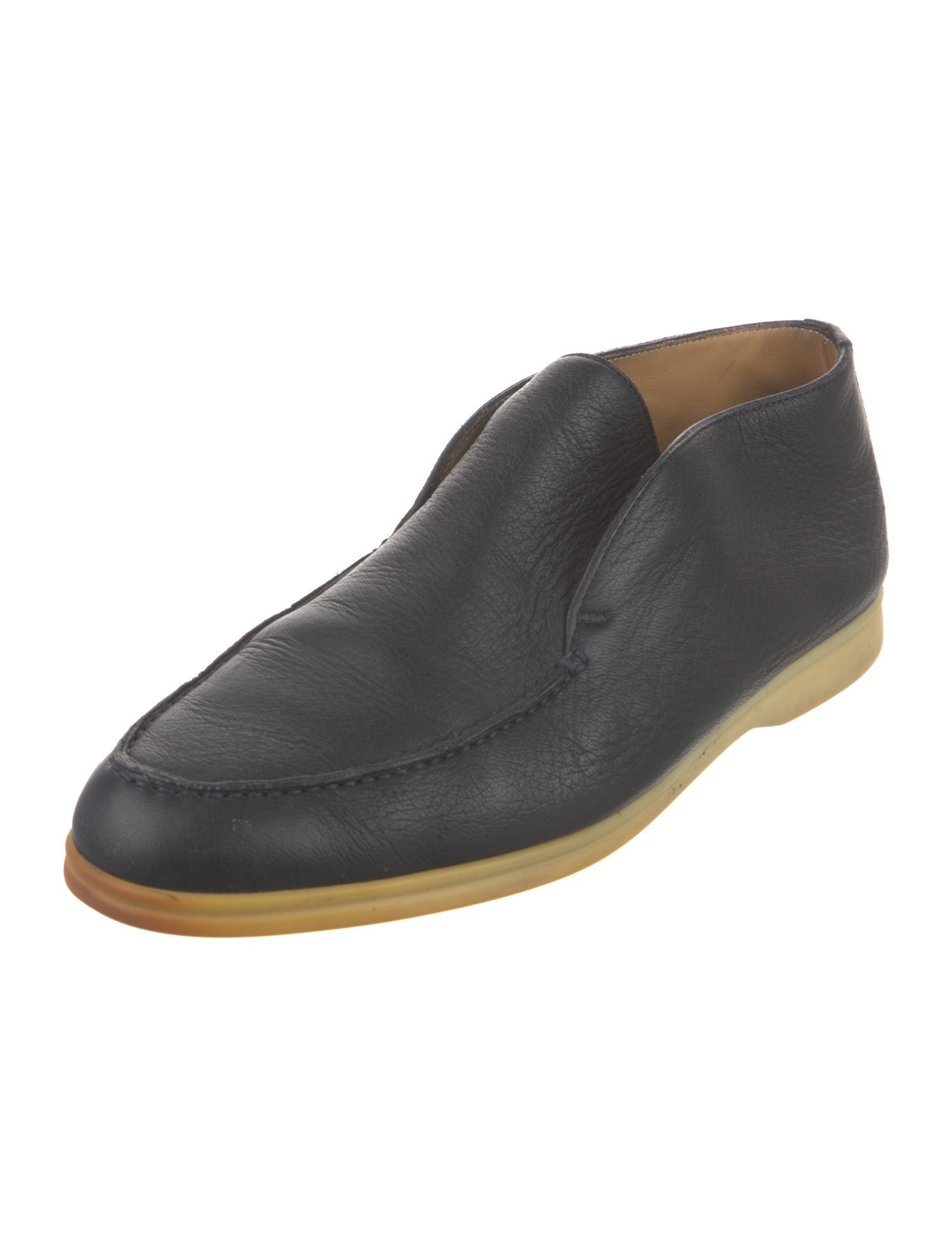 Loro Piana Open Walk Leather Loafers