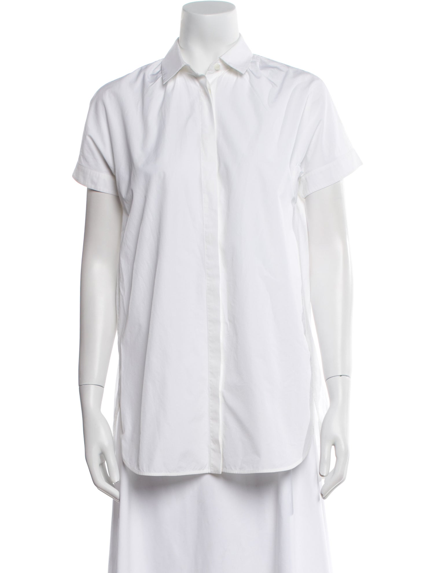 Loro Piana Short Sleeve Button-Up Top