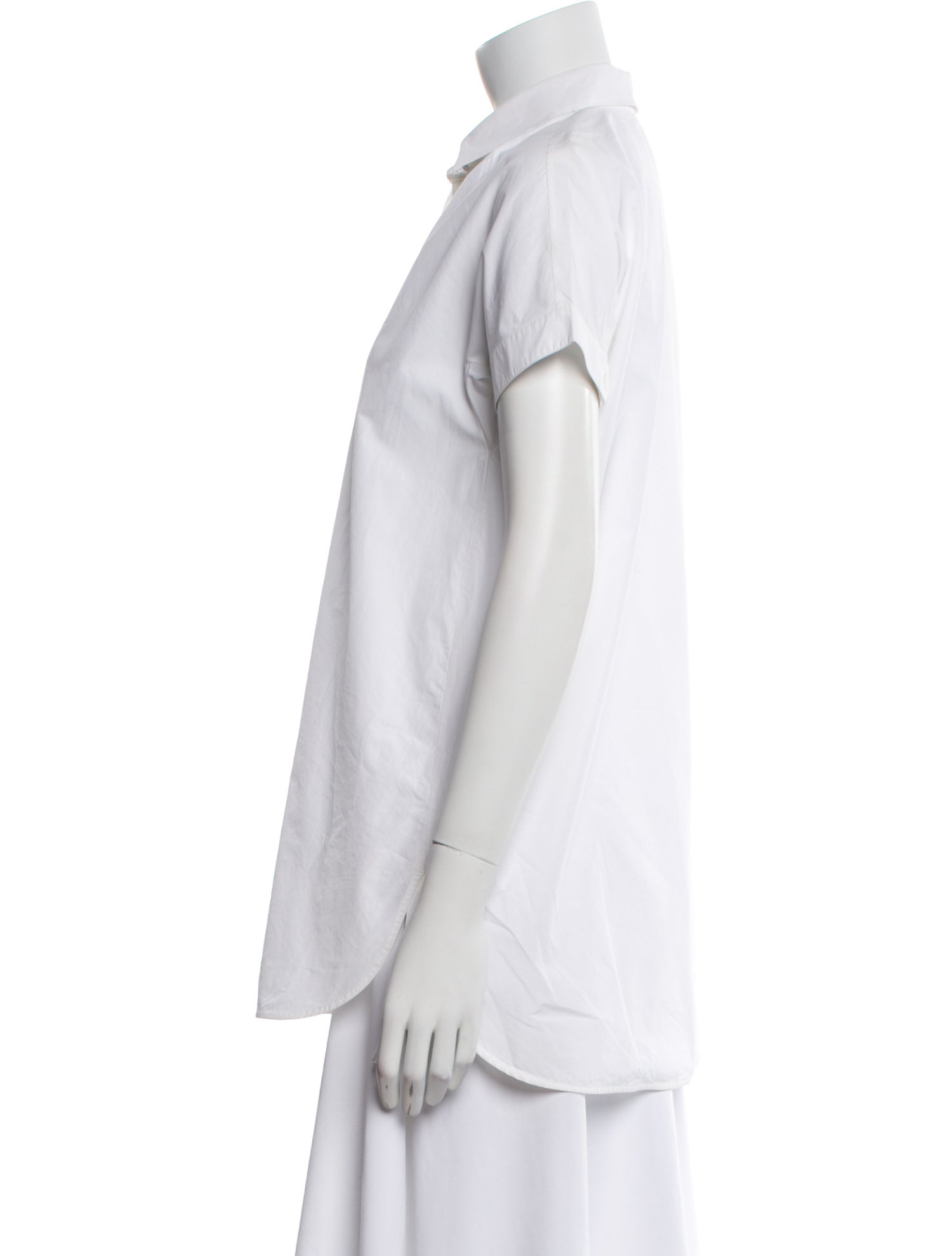 Loro Piana Short Sleeve Button-Up Top