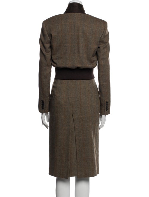 Loro Piana Virgin Wool Lace Pattern Skirt Set