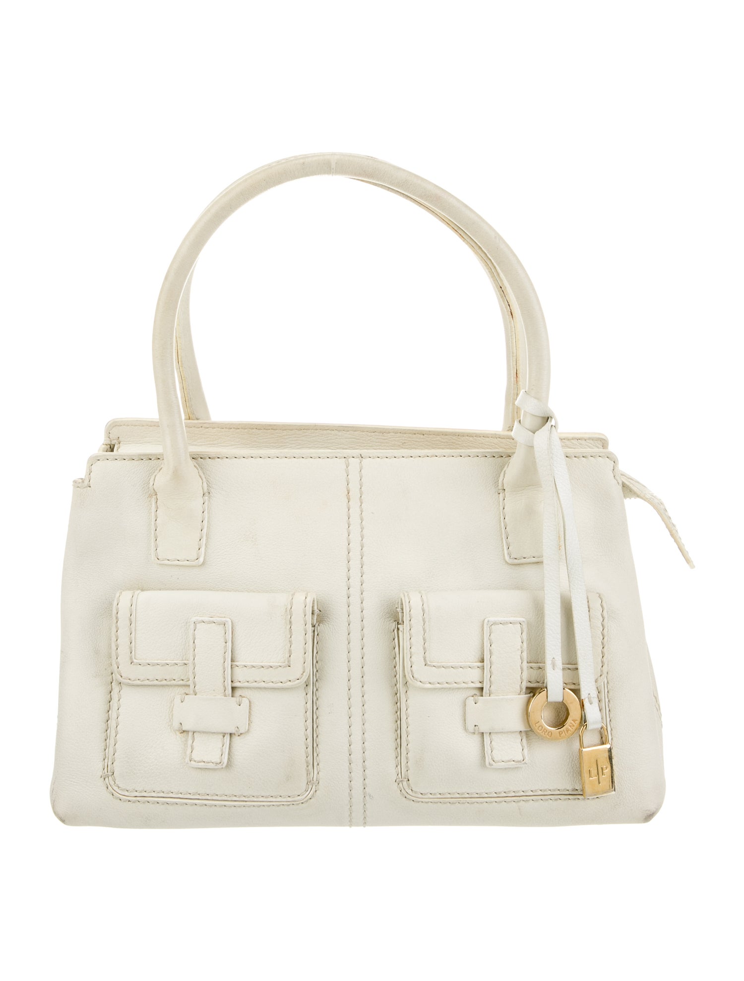 Loro Piana Leather Top Handle Bag