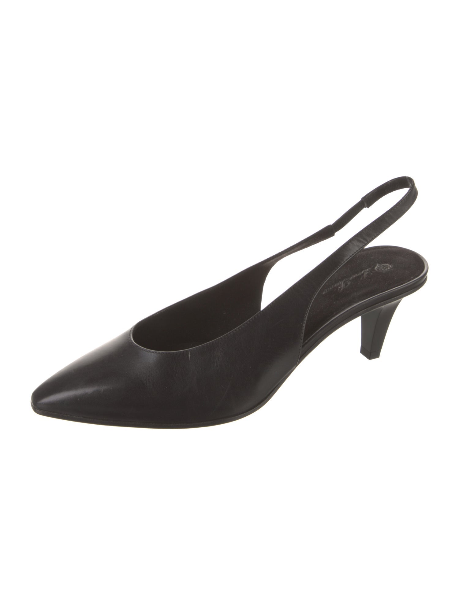 Loro Piana Rebecca Leather Slingback Pumps