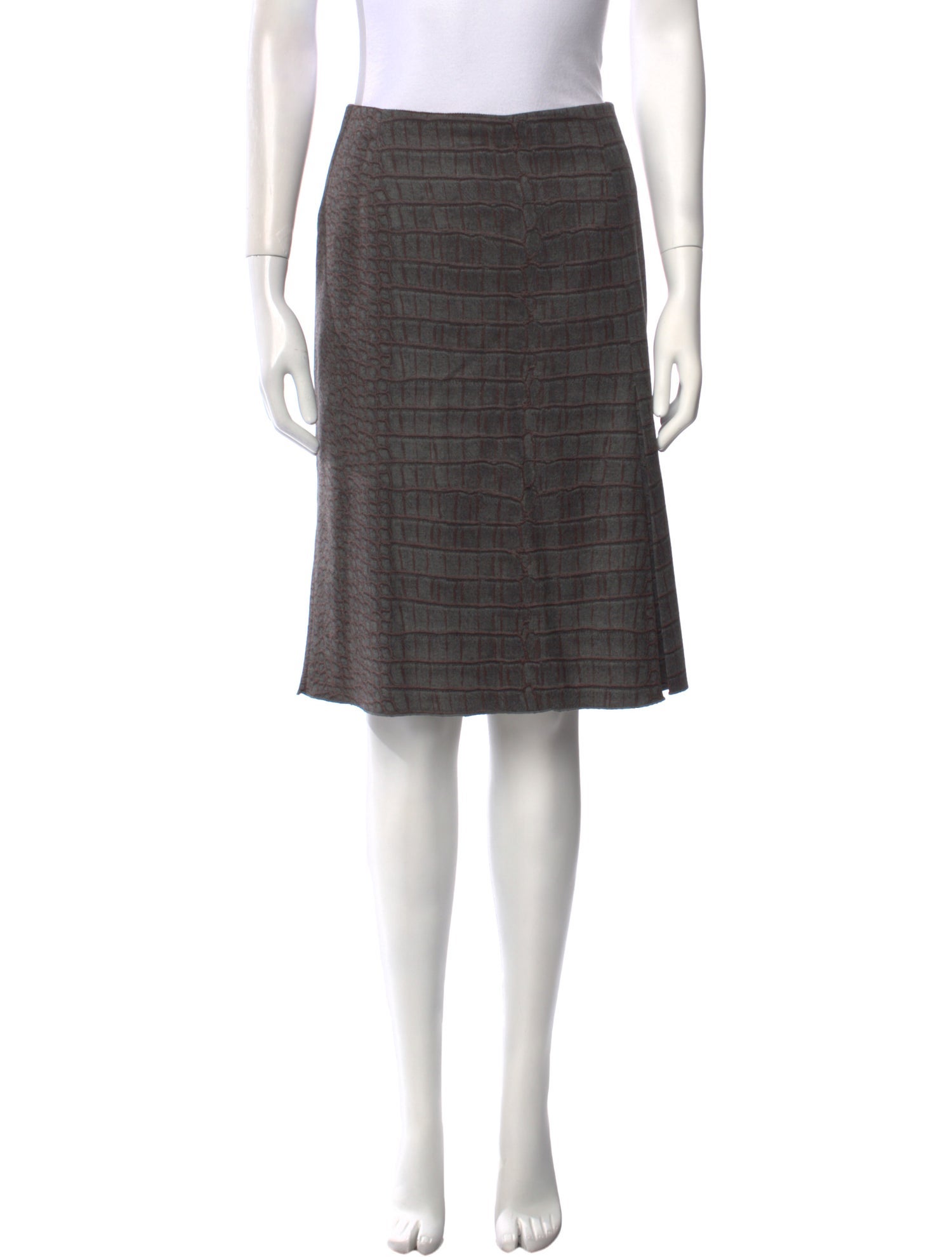 Loro Piana Virgin Wool Knee-Length Skirt