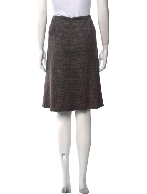Loro Piana Virgin Wool Knee-Length Skirt