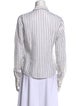 Loro Piana Linen Striped Button-Up Top