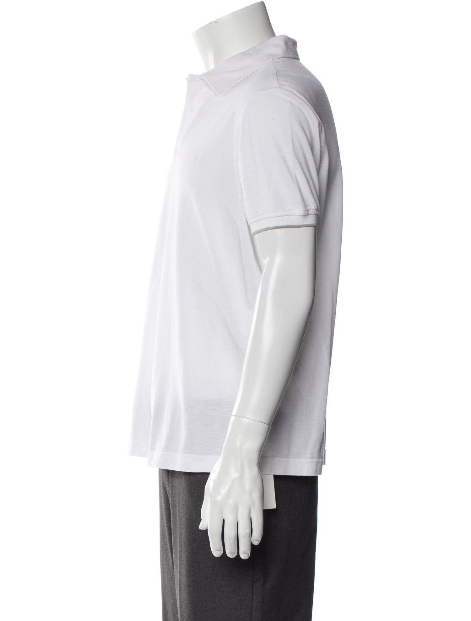 Loro Piana V-Neck Short Sleeve Polo Shirt