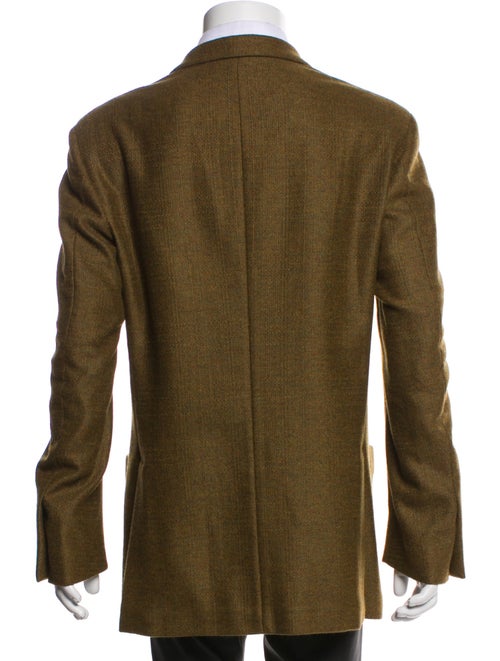 Loro Piana Cashmere Leather Trim Embellishment Blazer