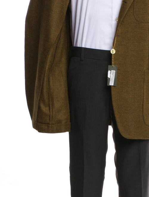 Loro Piana Cashmere Leather Trim Embellishment Blazer