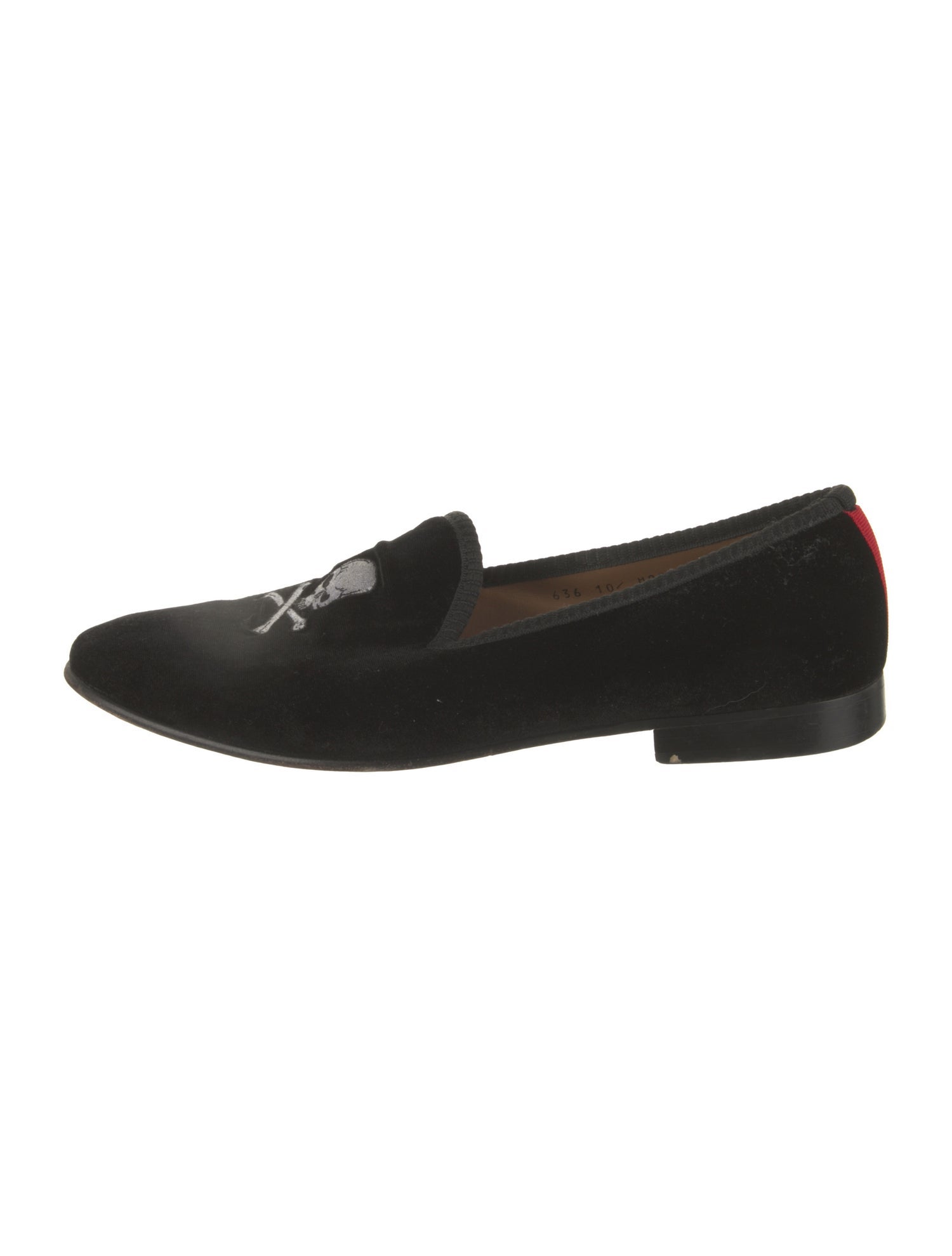 Del Toro Velvet Embroidered Accent Loafers