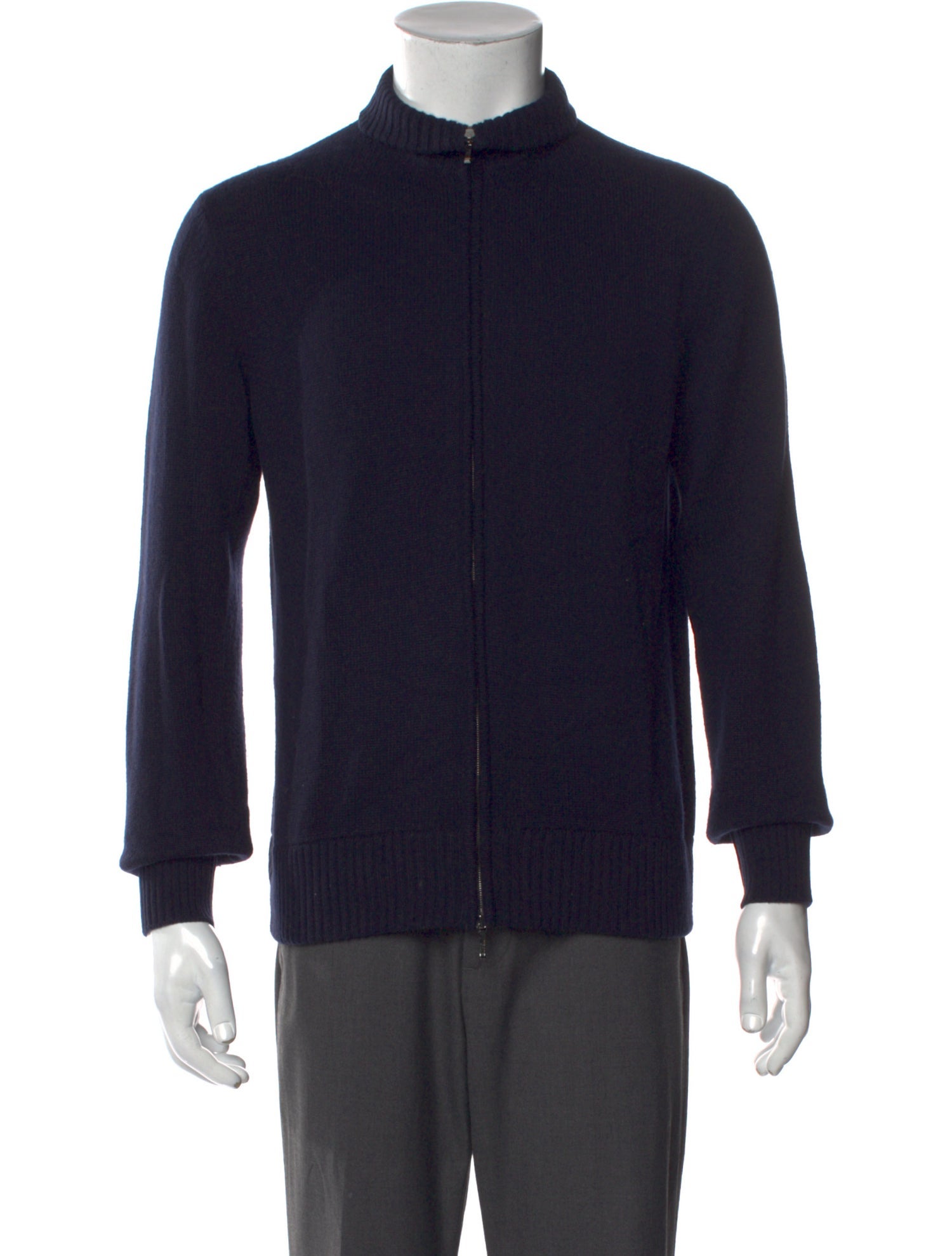 Loro Piana Cashmere Mock Neck Cardigan