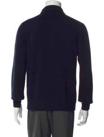 Loro Piana Cashmere Mock Neck Cardigan