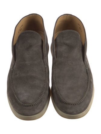 Loro Piana Open Walk Suede Loafers