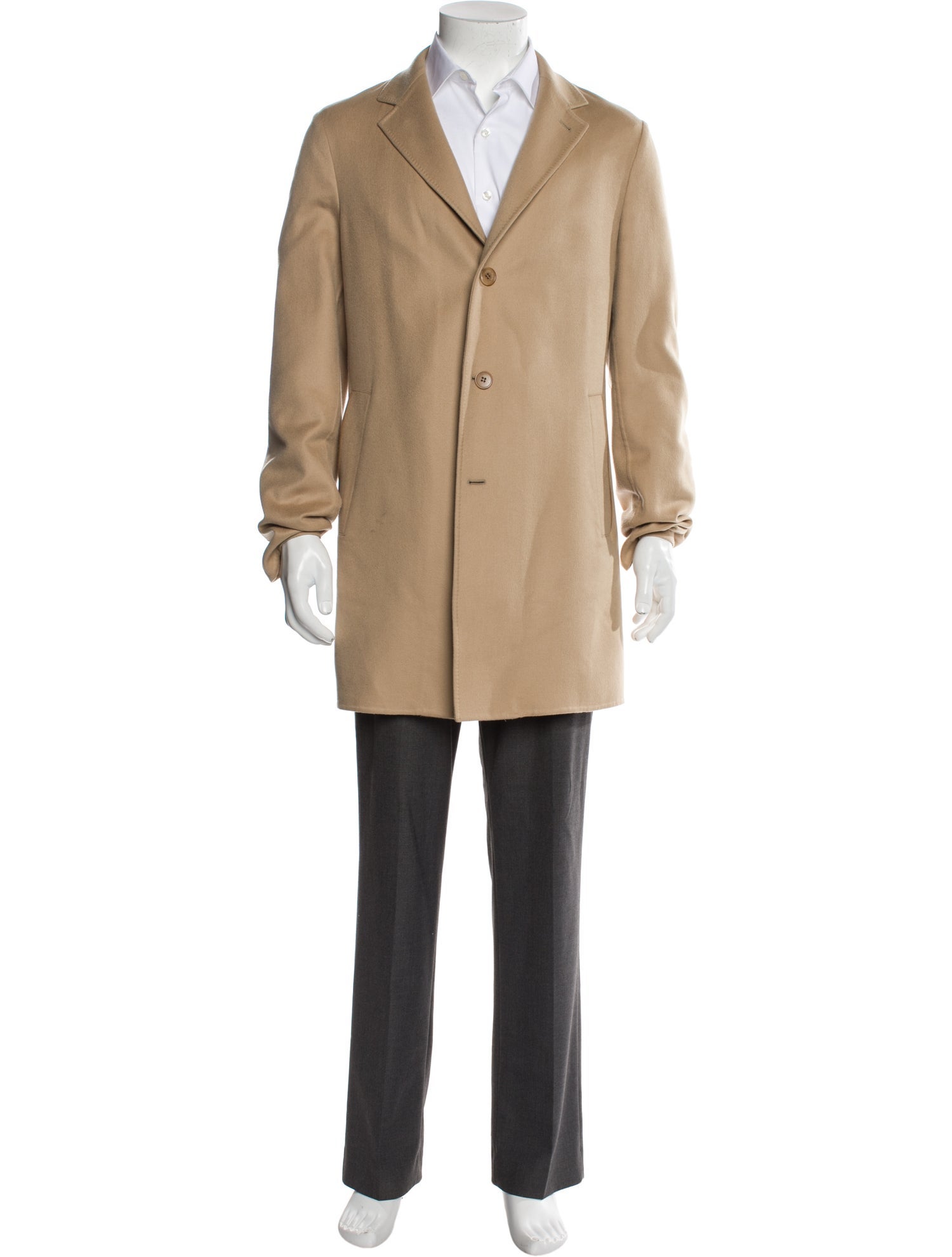 Loro Piana Cashmere Rain System Cashmere Overcoat