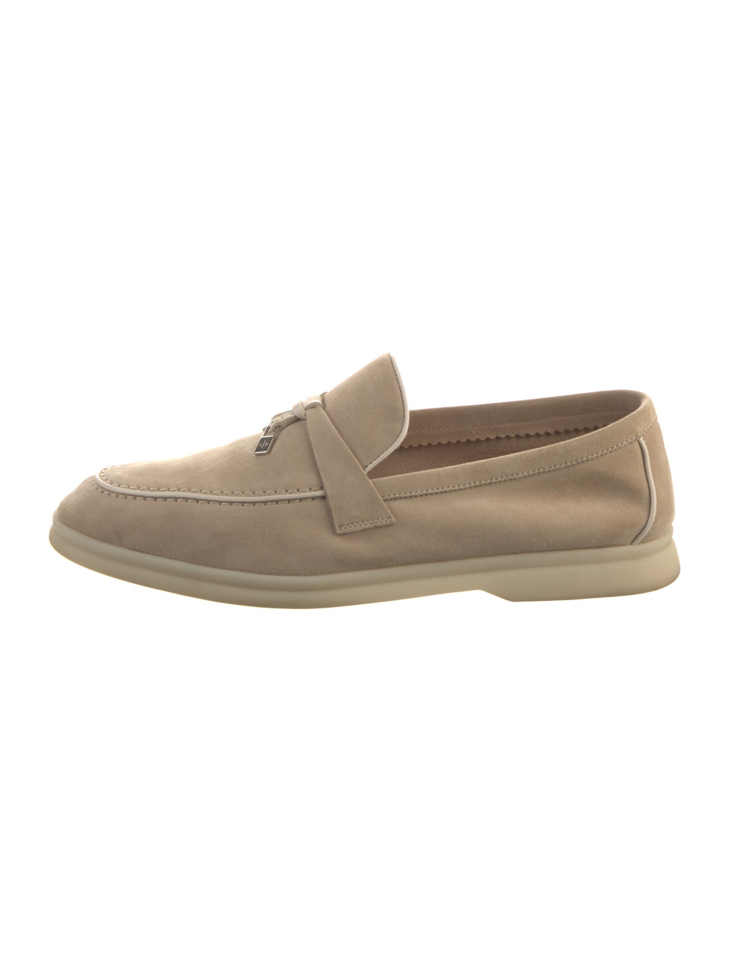Loro Piana Summer Walk Charms Suede Loafers