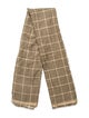 Loro Piana Cashmere Plaid Print Scarf