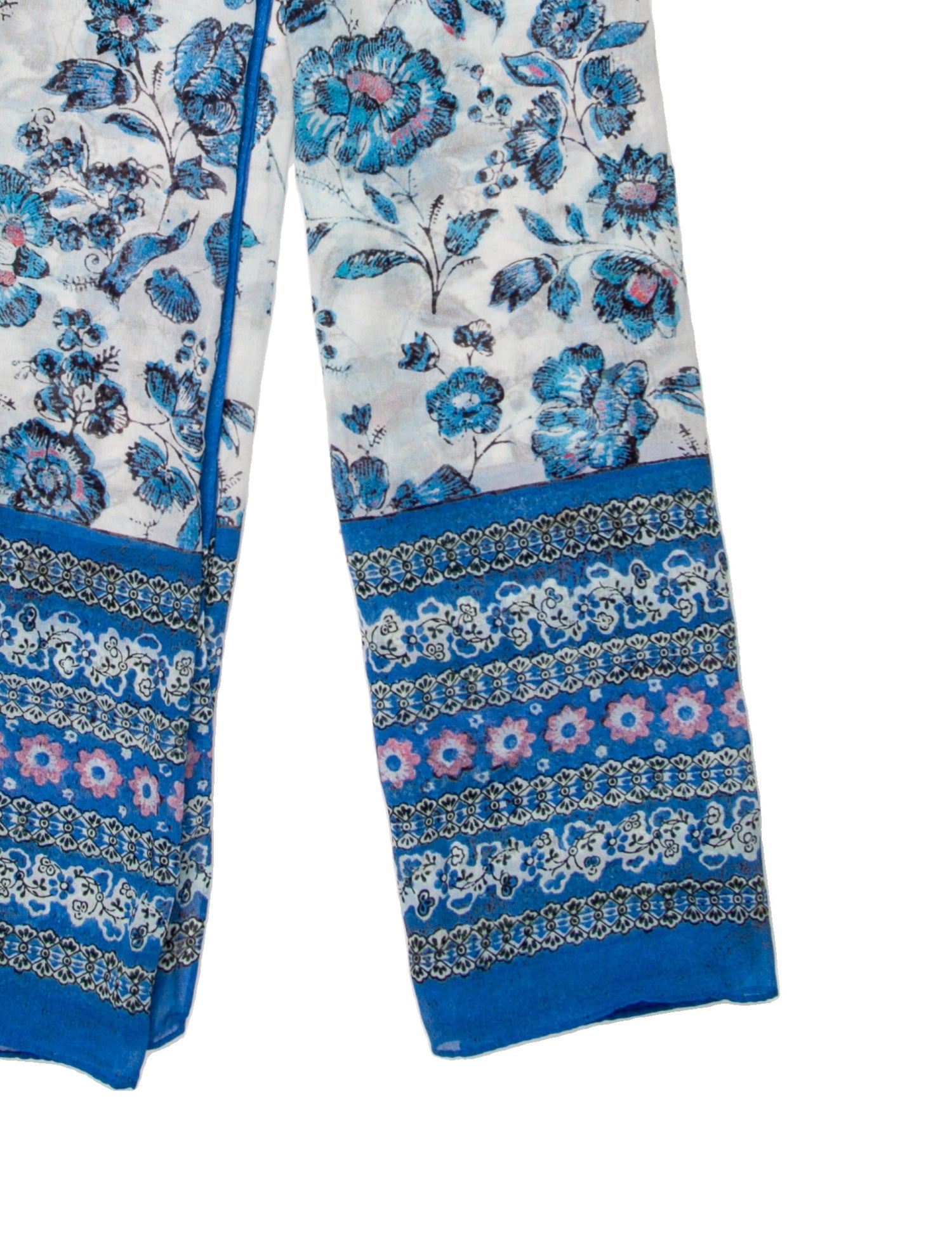 Loro Piana Silk Floral Print Scarf