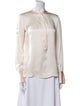 Loro Piana Silk Mock Neck Blouse