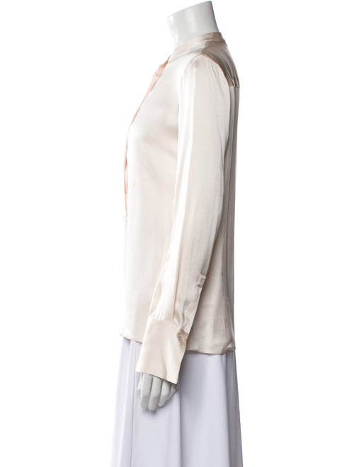 Loro Piana Silk Mock Neck Blouse