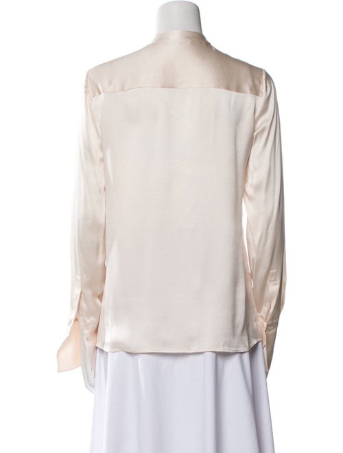 Loro Piana Silk Mock Neck Blouse