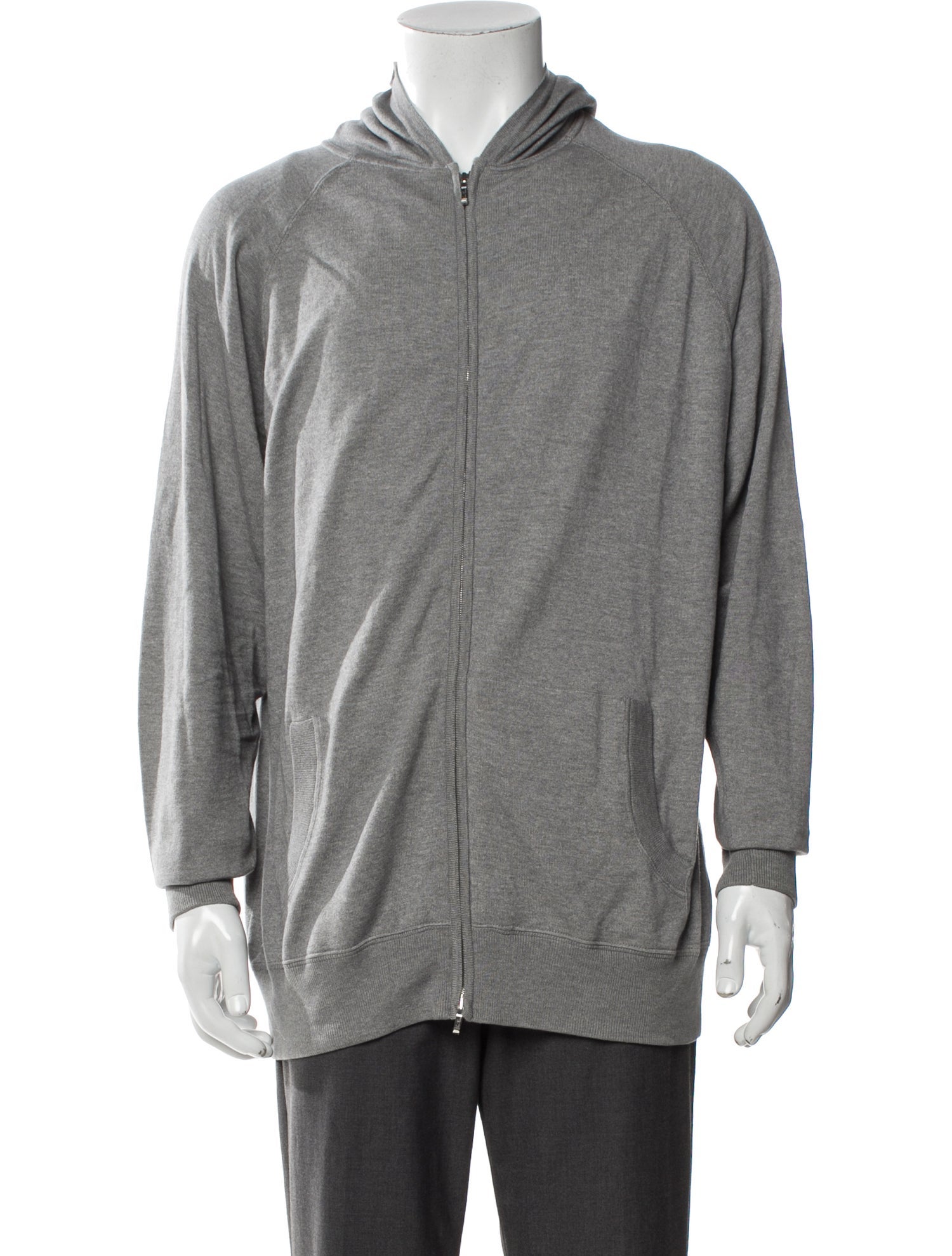 Loro Piana Silk V-Neck Hoodie w/ Tags