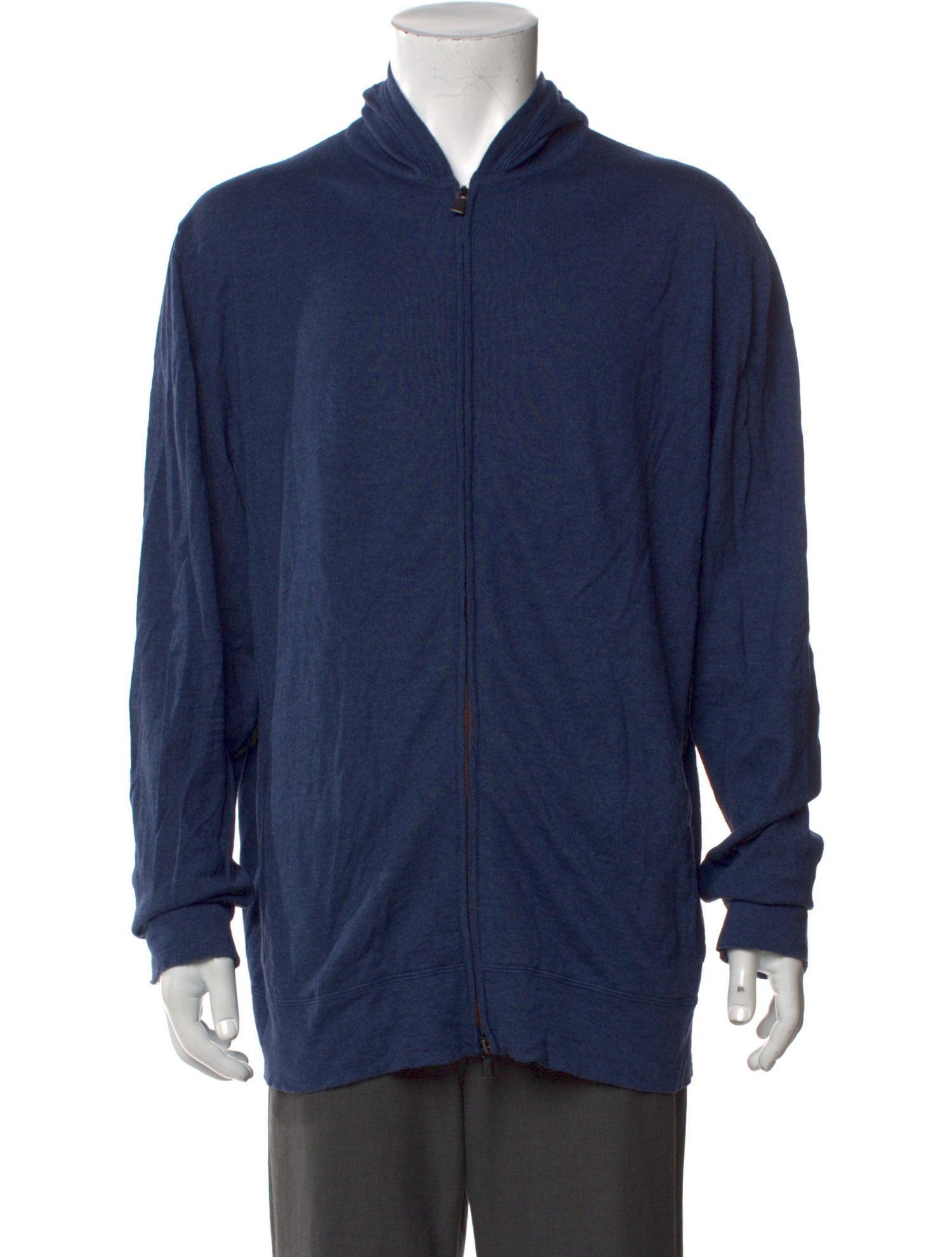 Loro Piana Silk Mock Neck Cardigan