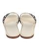 Loro Piana Leather Printed Slides