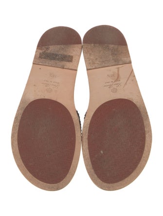 Loro Piana Leather Printed Slides