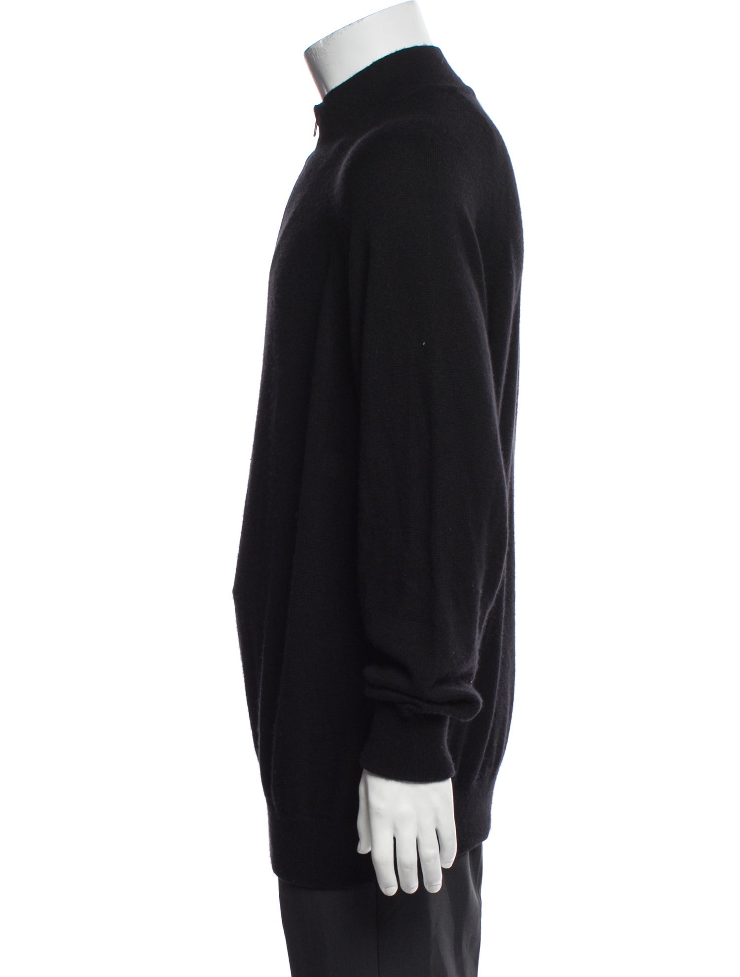 Loro Piana Silk Mock Neck Polo Sweater