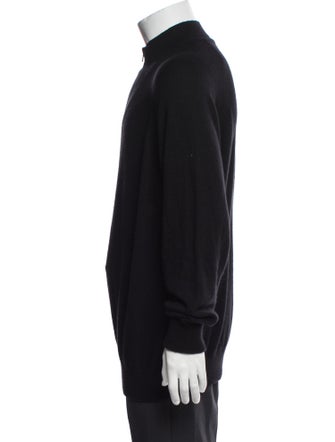 Loro Piana Silk Mock Neck Polo Sweater