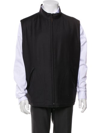Loro Piana Green Storm System Reversible Vest