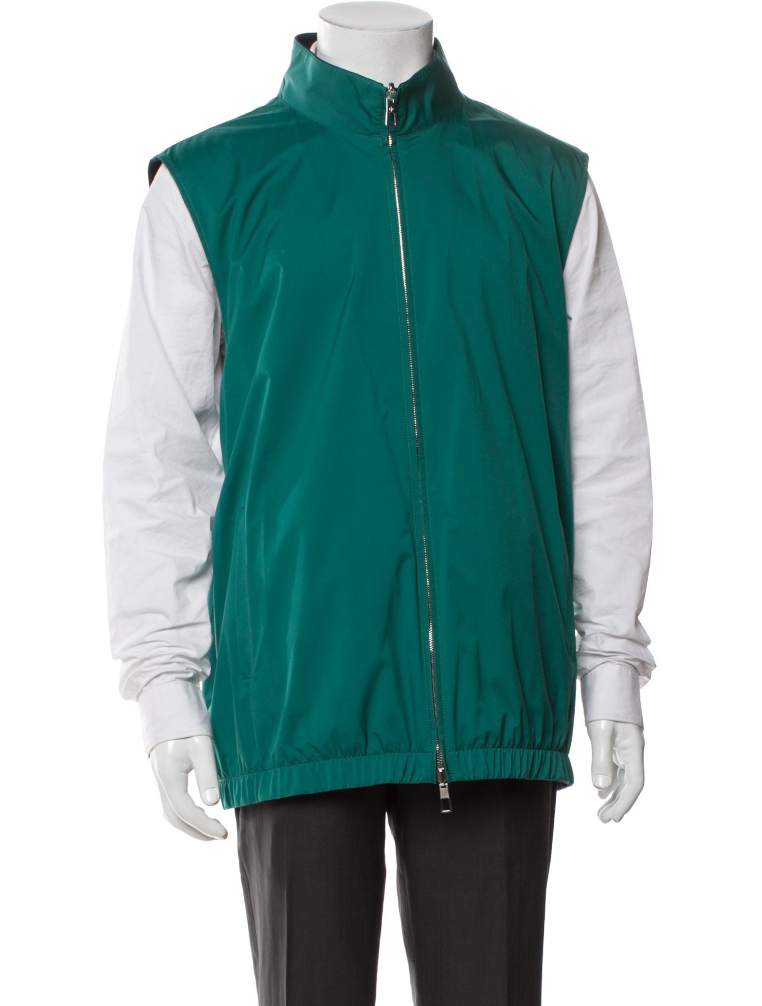 Loro Piana Green Storm System Reversible Vest