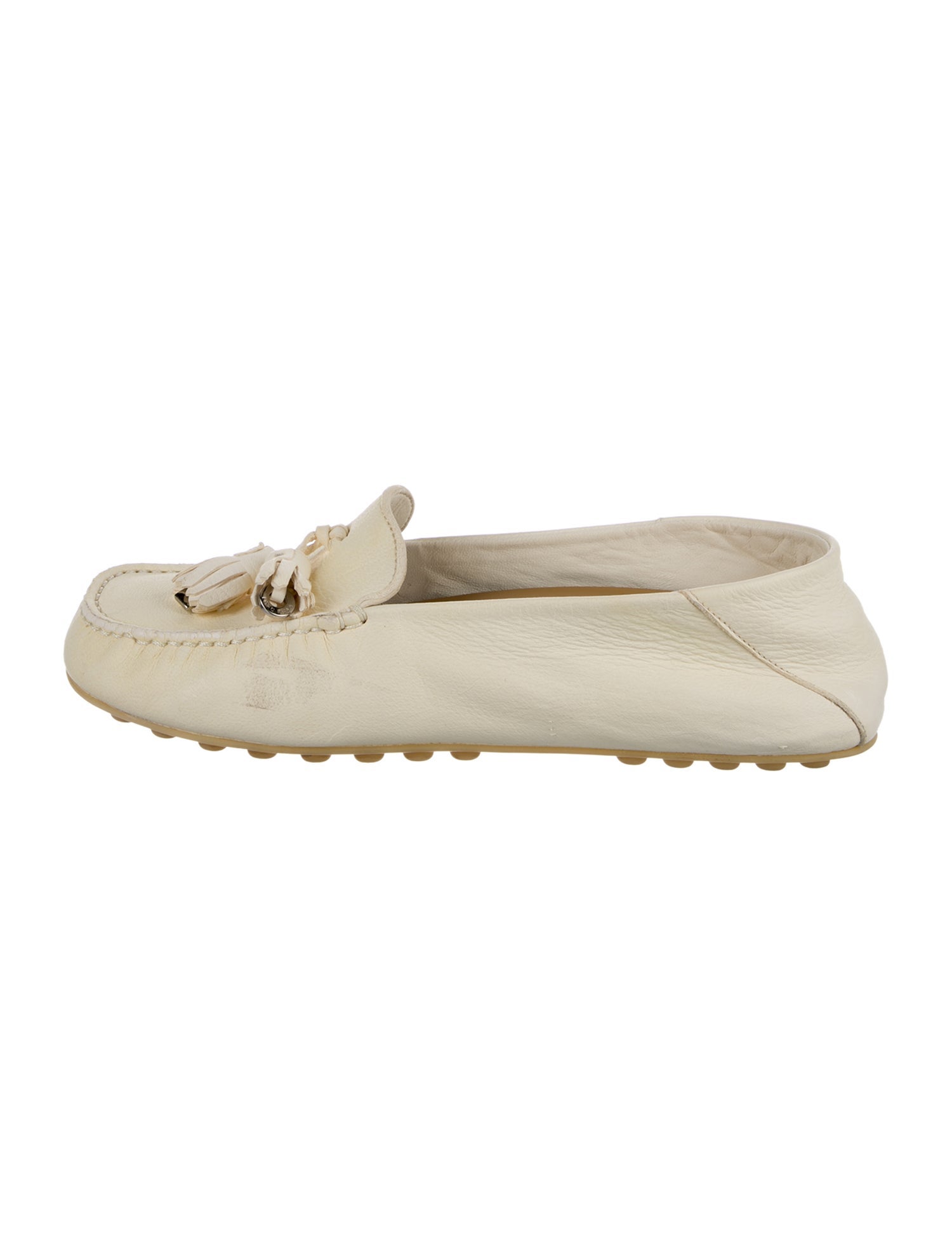 Loro Piana Leather Tassel Accents Mules