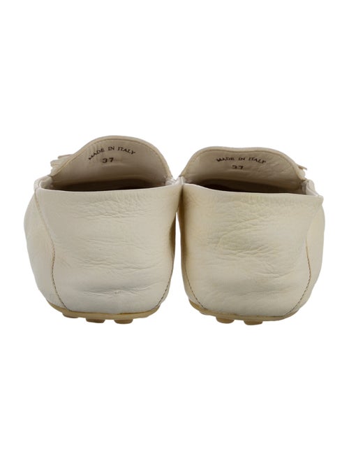 Loro Piana Leather Tassel Accents Mules