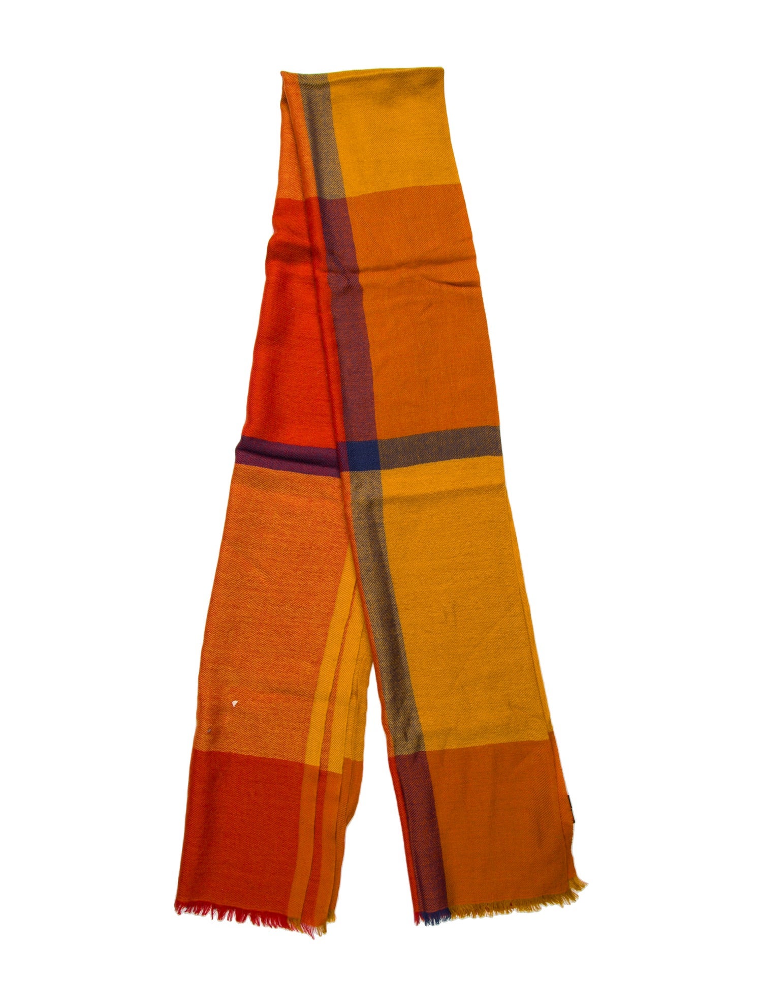 Loro Piana Cashmere Plaid Print Scarf w/ Tags