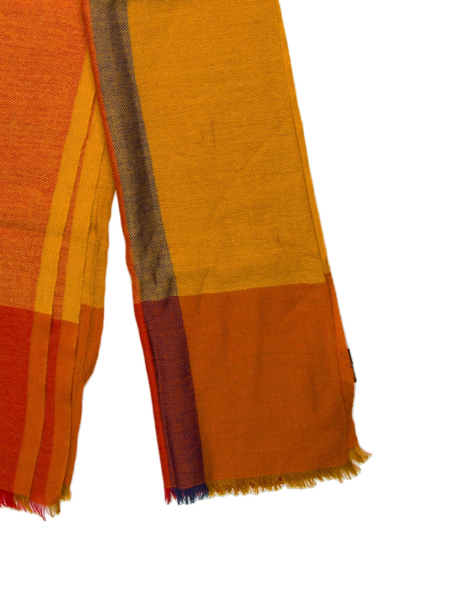 Loro Piana Cashmere Plaid Print Scarf w/ Tags