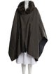 Loro Piana Cashmere Houndstooth Print Cape