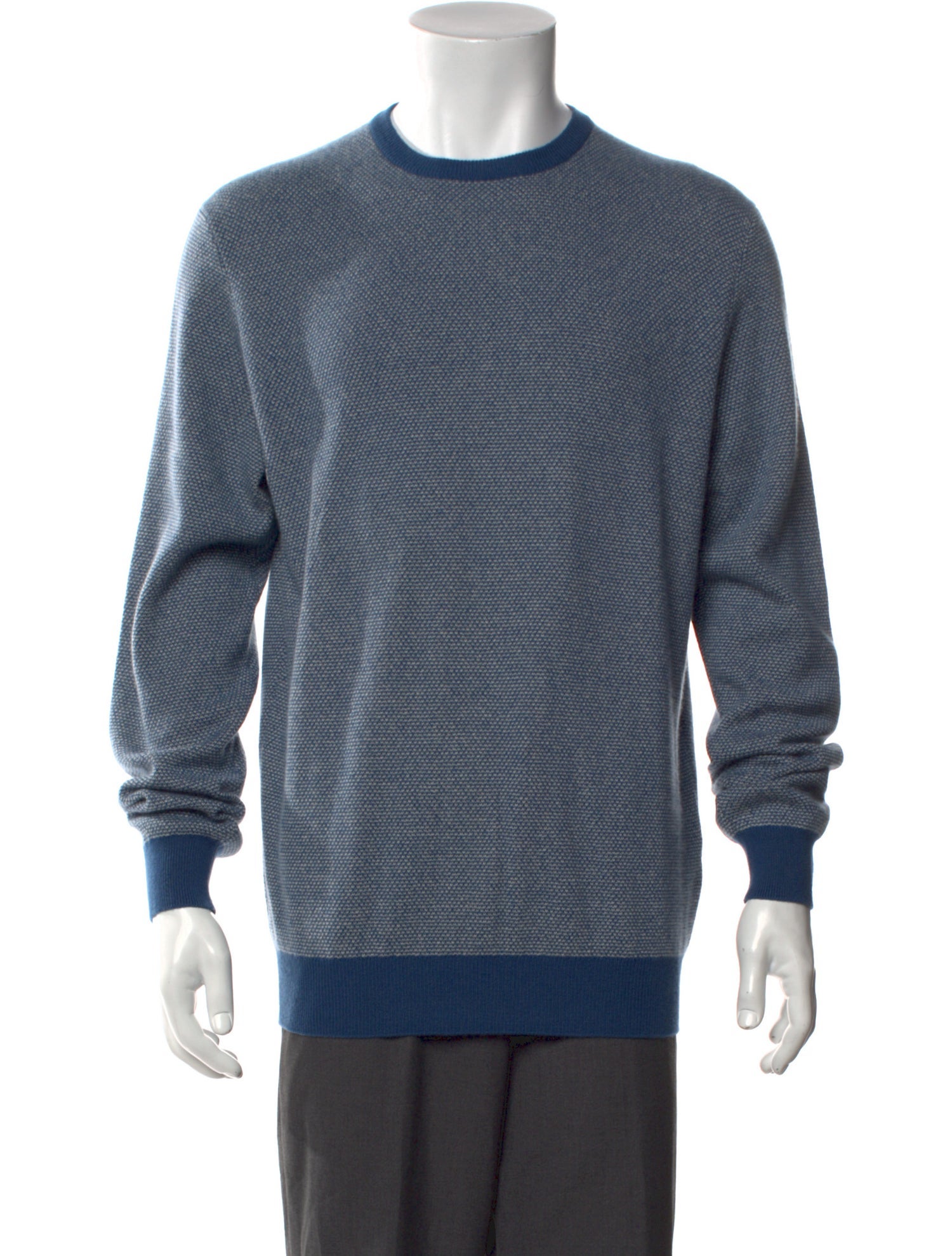 Loro Piana Baby Cashmere Colorblock Pattern Pullover