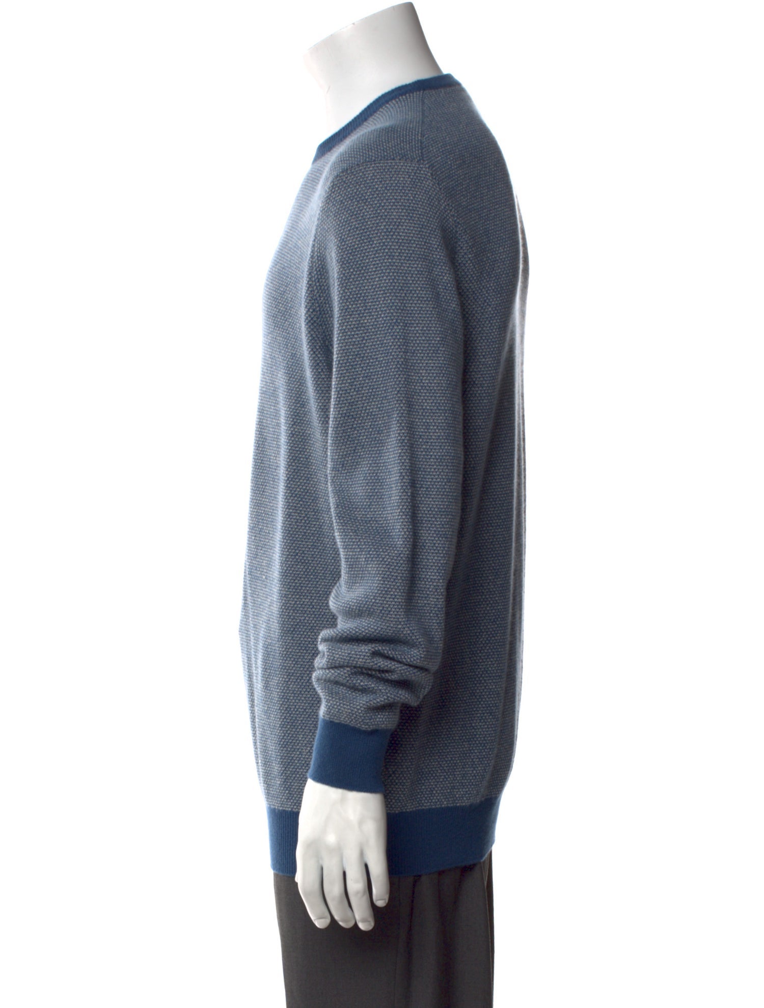 Loro Piana Baby Cashmere Colorblock Pattern Pullover