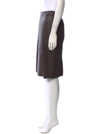 Loro Piana Lambskin Knee-Length Skirt