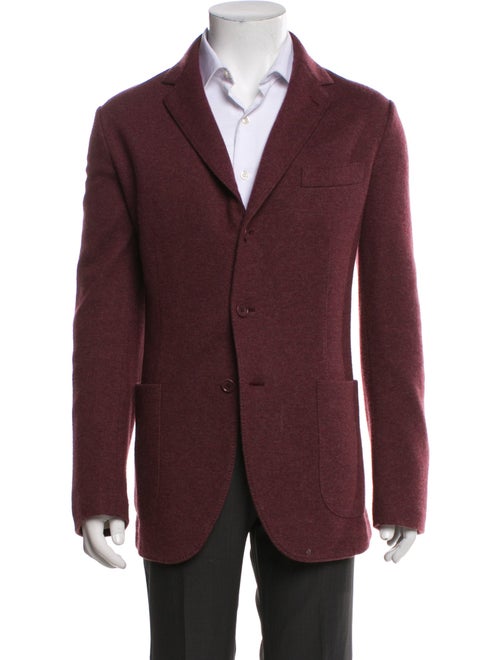 Loro Piana Cashmere Leather Trim Embellishment Blazer